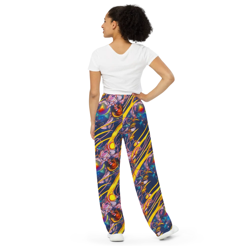 Vector Rhapsody on Wide-Leg Pants — Back