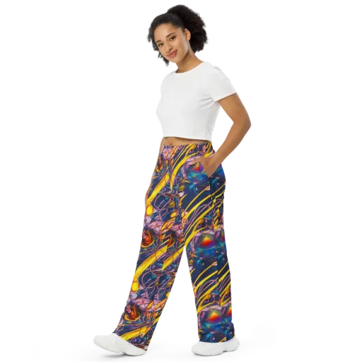 Vector Rhapsody on a Wide-Leg Pants