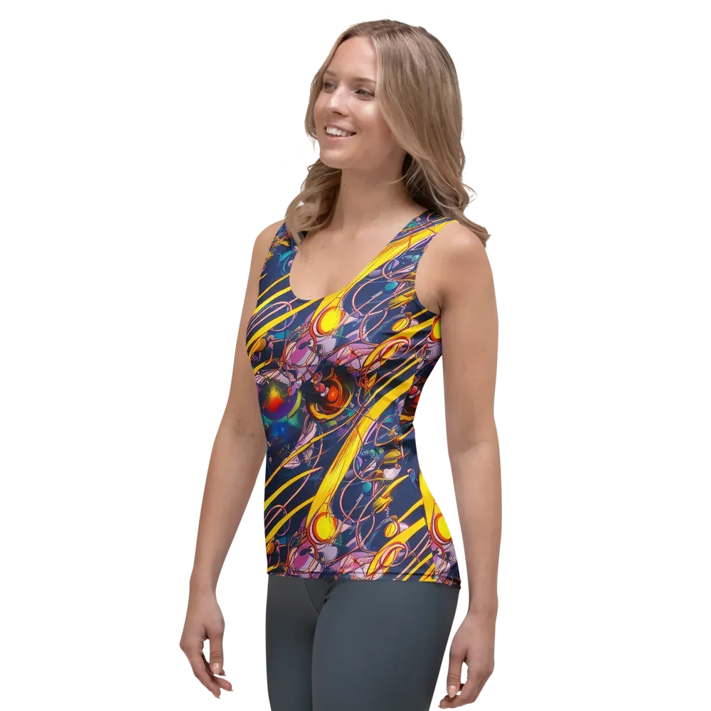 Vector Rhapsody on Women's Tank Top — Left Front
