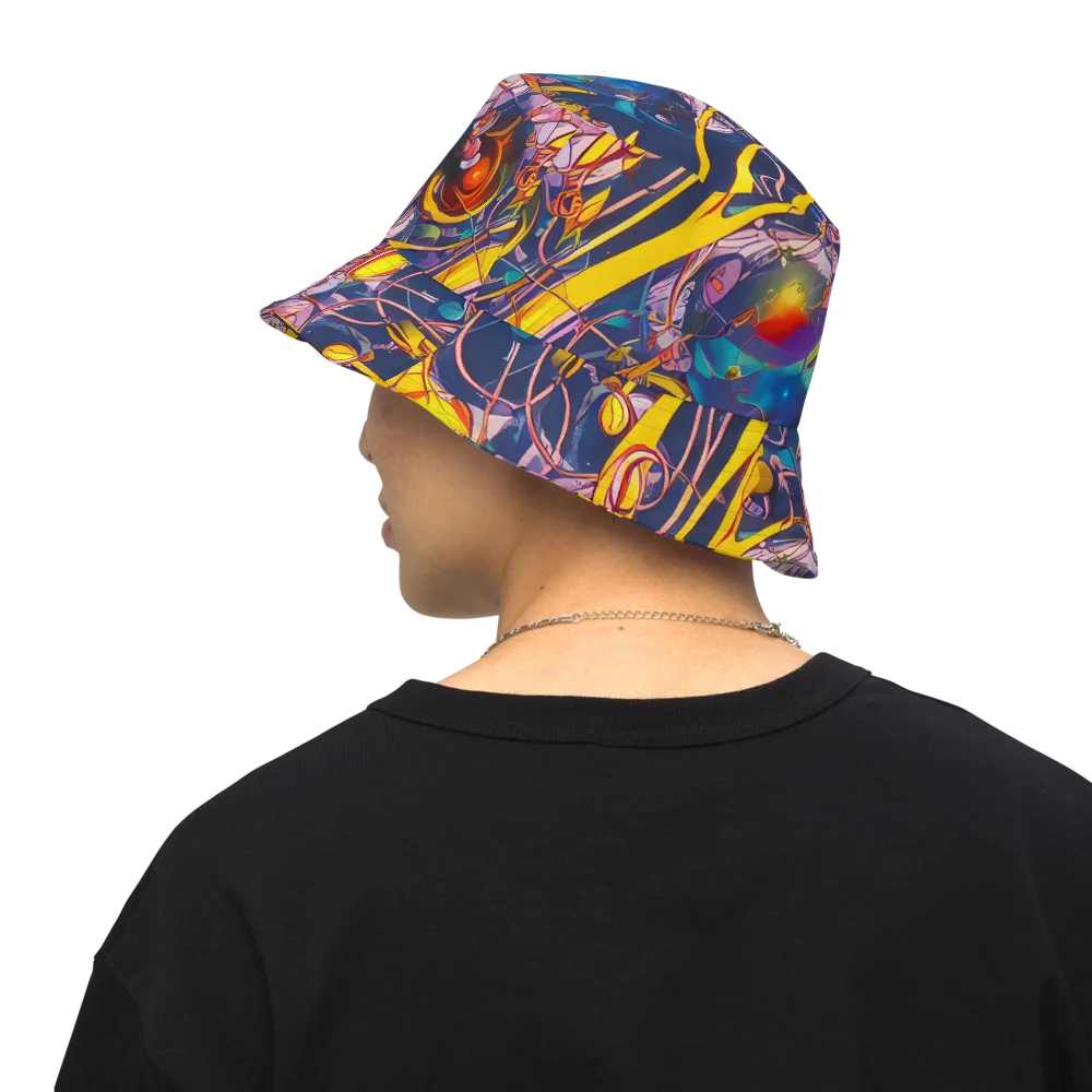 Vector Rhapsody on Reversible Bucket Hat — Back Inside