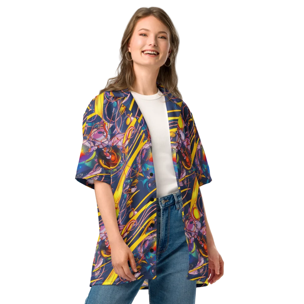 Vector Rhapsody on Button Shirt — Front
