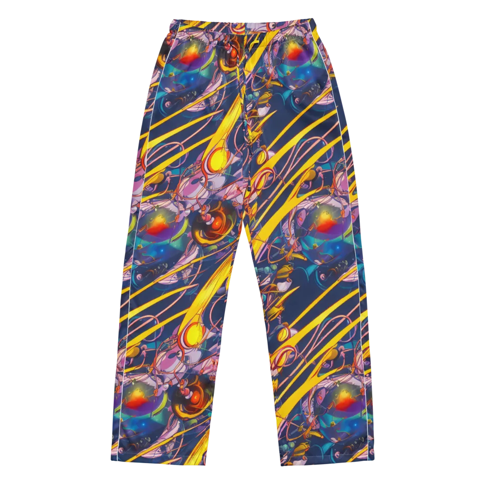 Vector Rhapsody on Women's Pajama Pants — Front