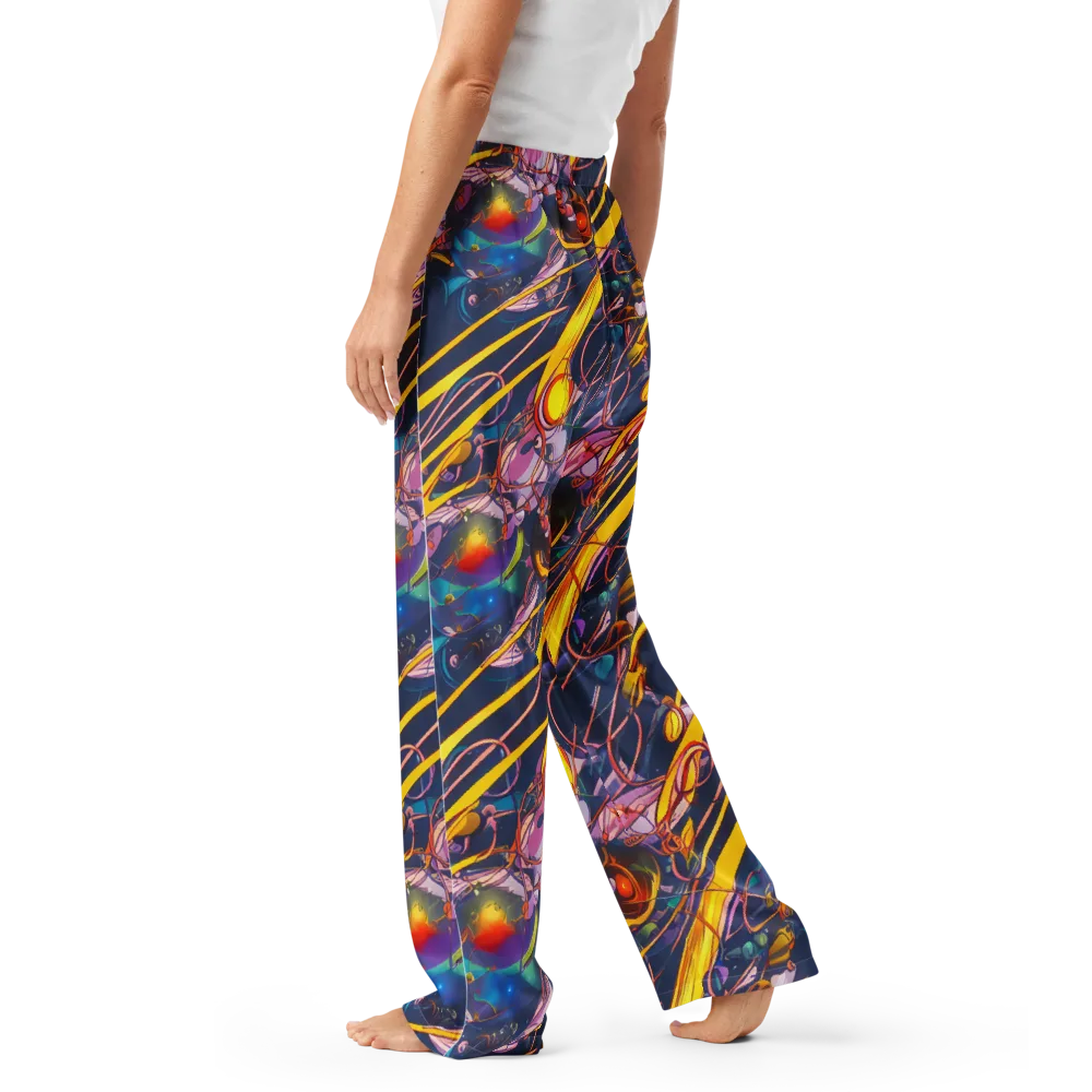 Vector Rhapsody on Women's Pajama Pants — Left