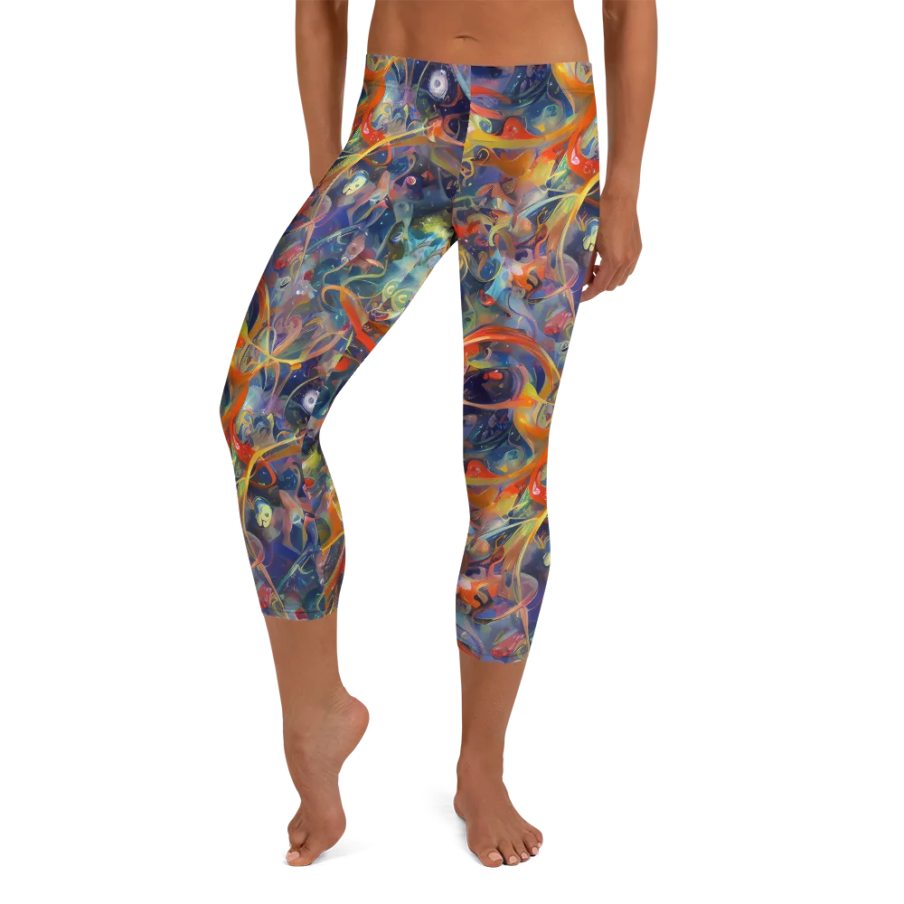 Peter De Seve Cecily Brown on Capri Leggings — Front