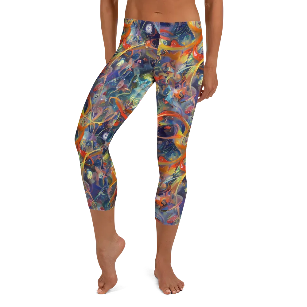 Peter De Seve Cecily Brown on Capri Leggings — Front