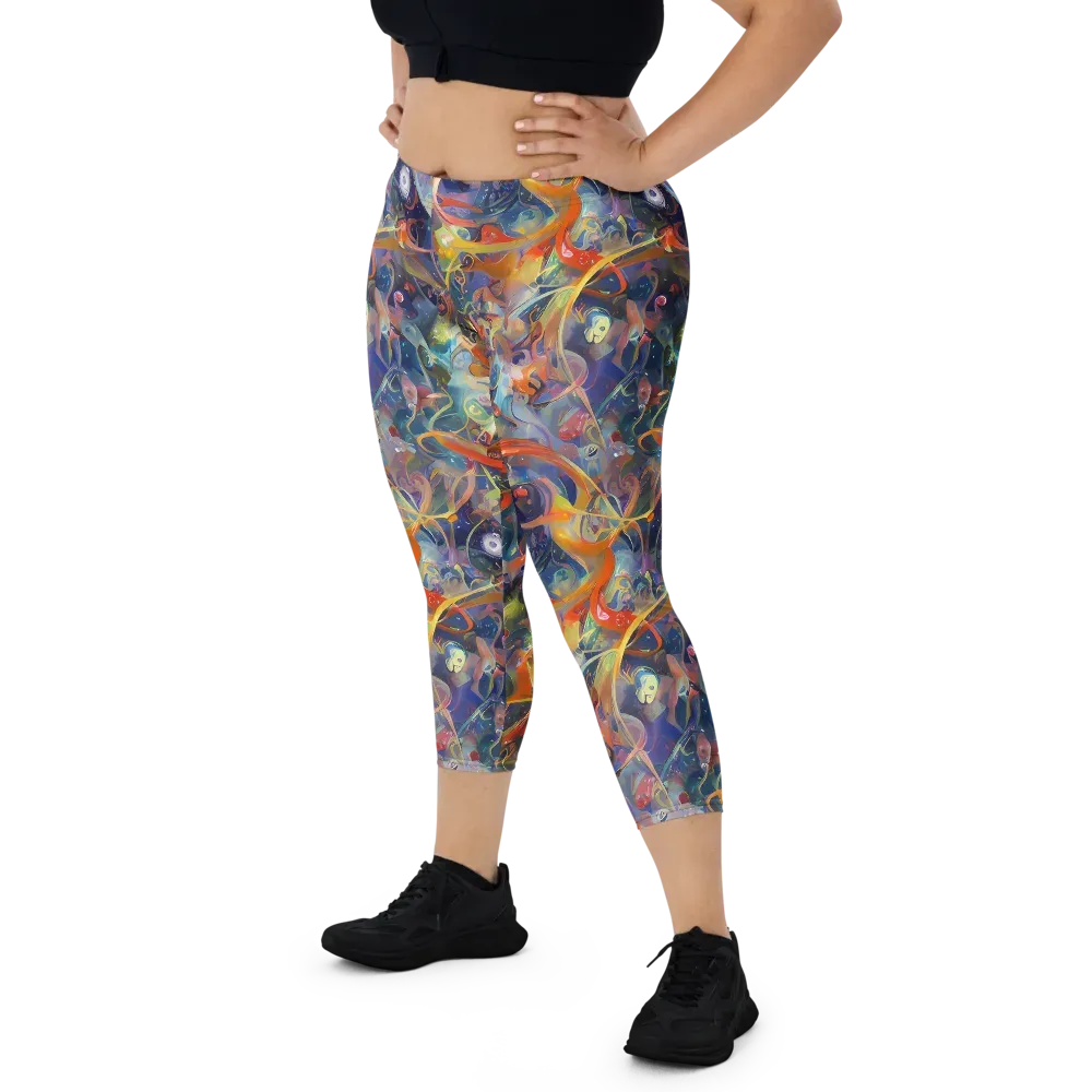 Peter De Seve Cecily Brown on Capri Leggings — Front