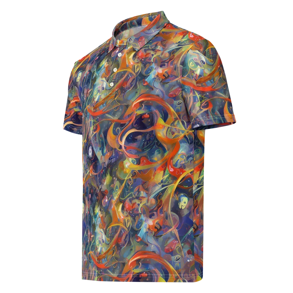 Peter De Seve Cecily Brown on Men's Slim Fit Polo Shirt — Left Front