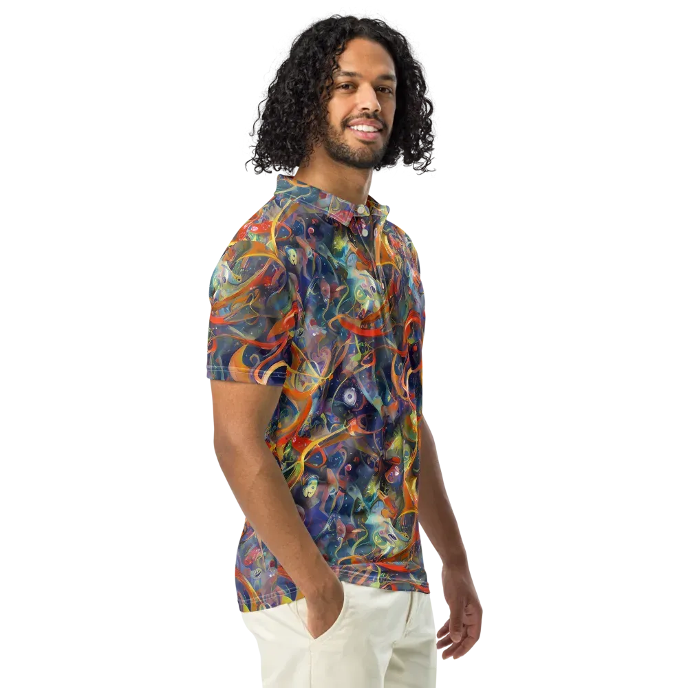 Peter De Seve Cecily Brown on Men's Slim Fit Polo Shirt — Right Front