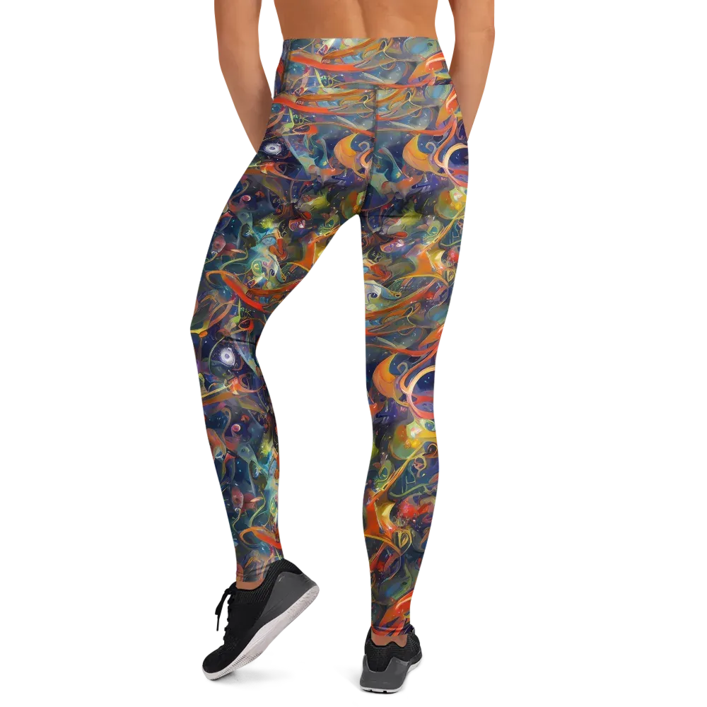 Peter De Seve Cecily Brown on Yoga Leggings — Back