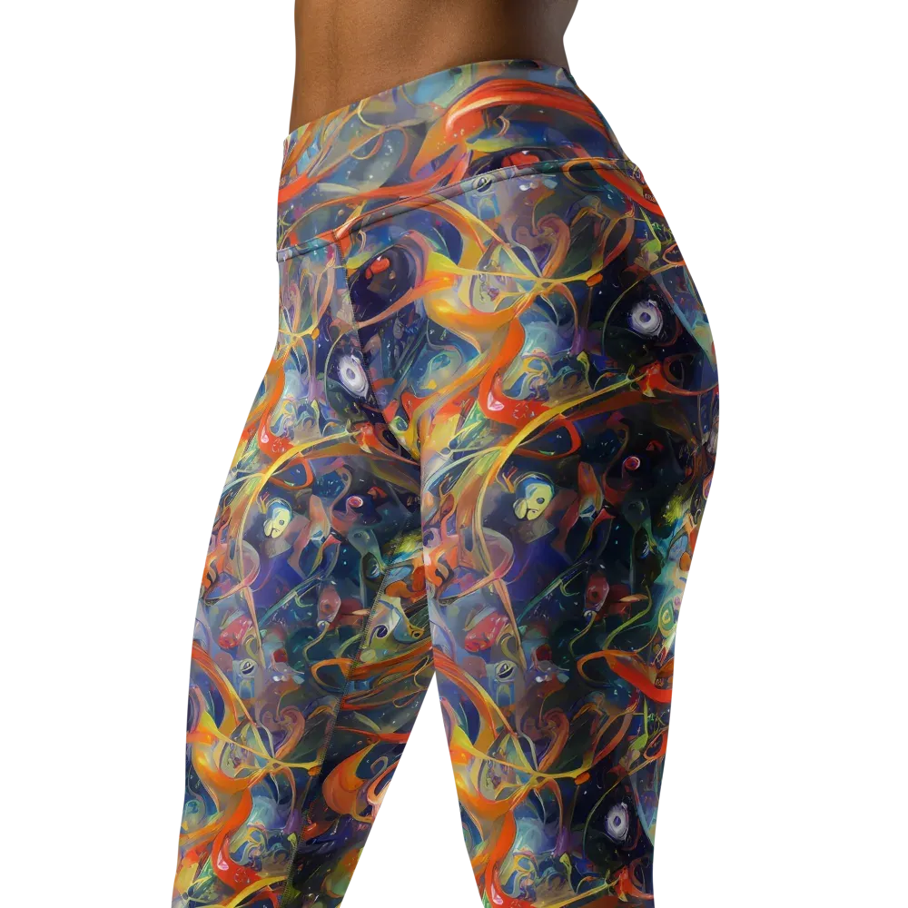 Peter De Seve Cecily Brown on Yoga Leggings — Left Front