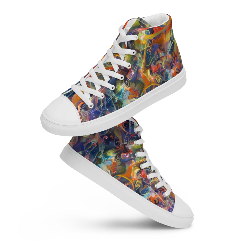 Peter De Seve Cecily Brown on Men's High Top Canvas Shoes — Front