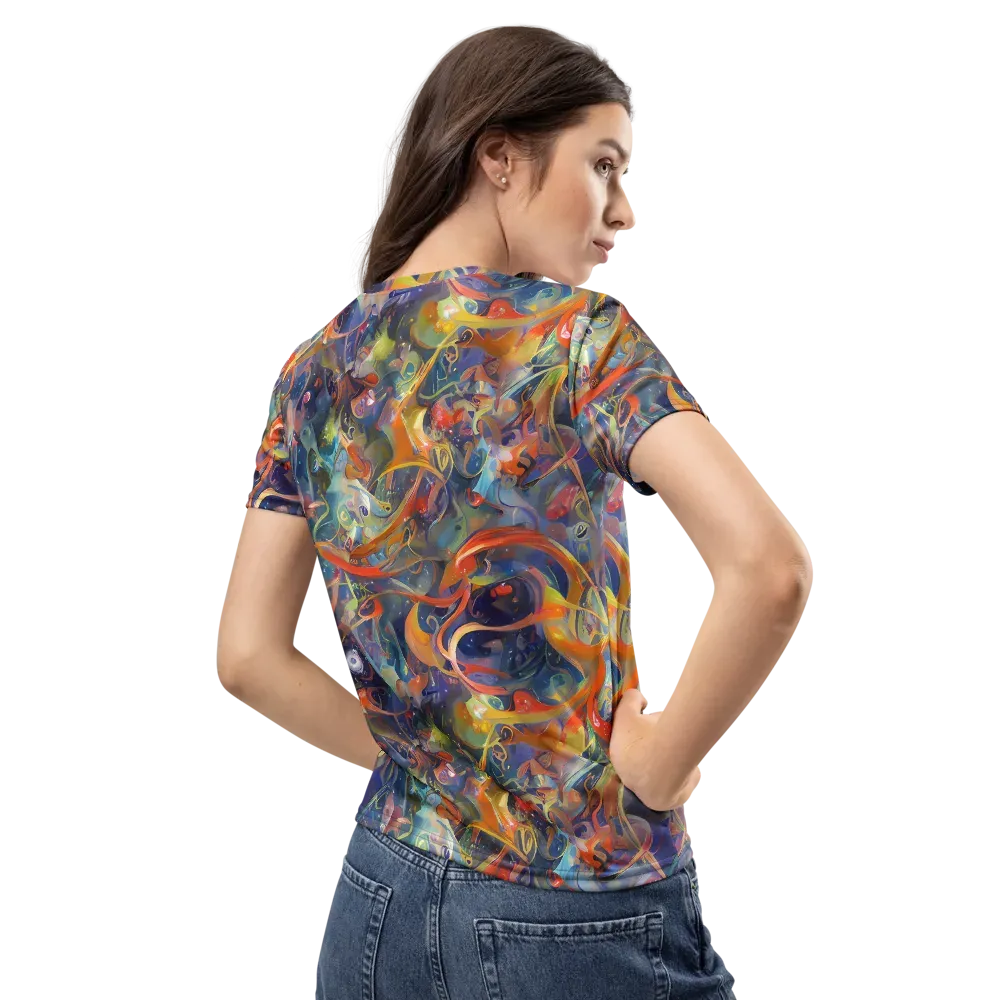 Peter De Seve Cecily Brown on Women's Crew Neck T-Shirt — Back