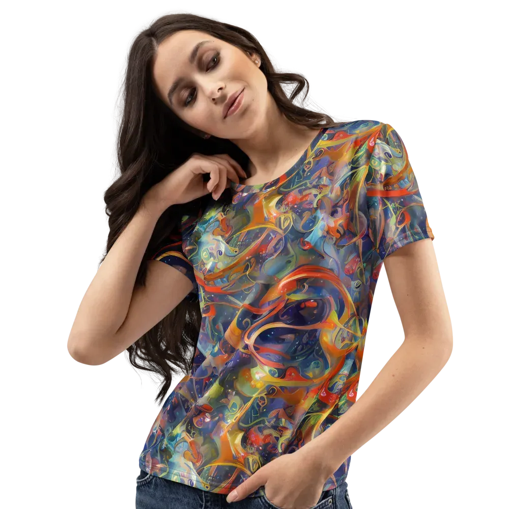 Peter De Seve Cecily Brown on Women's Crew Neck T-Shirt — Left Front