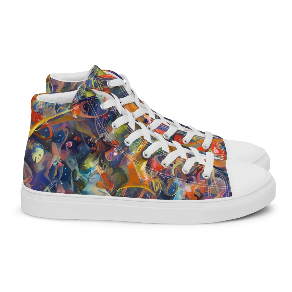 Peter De Seve Cecily Brown on Women's High Top Canvas Shoes — Right