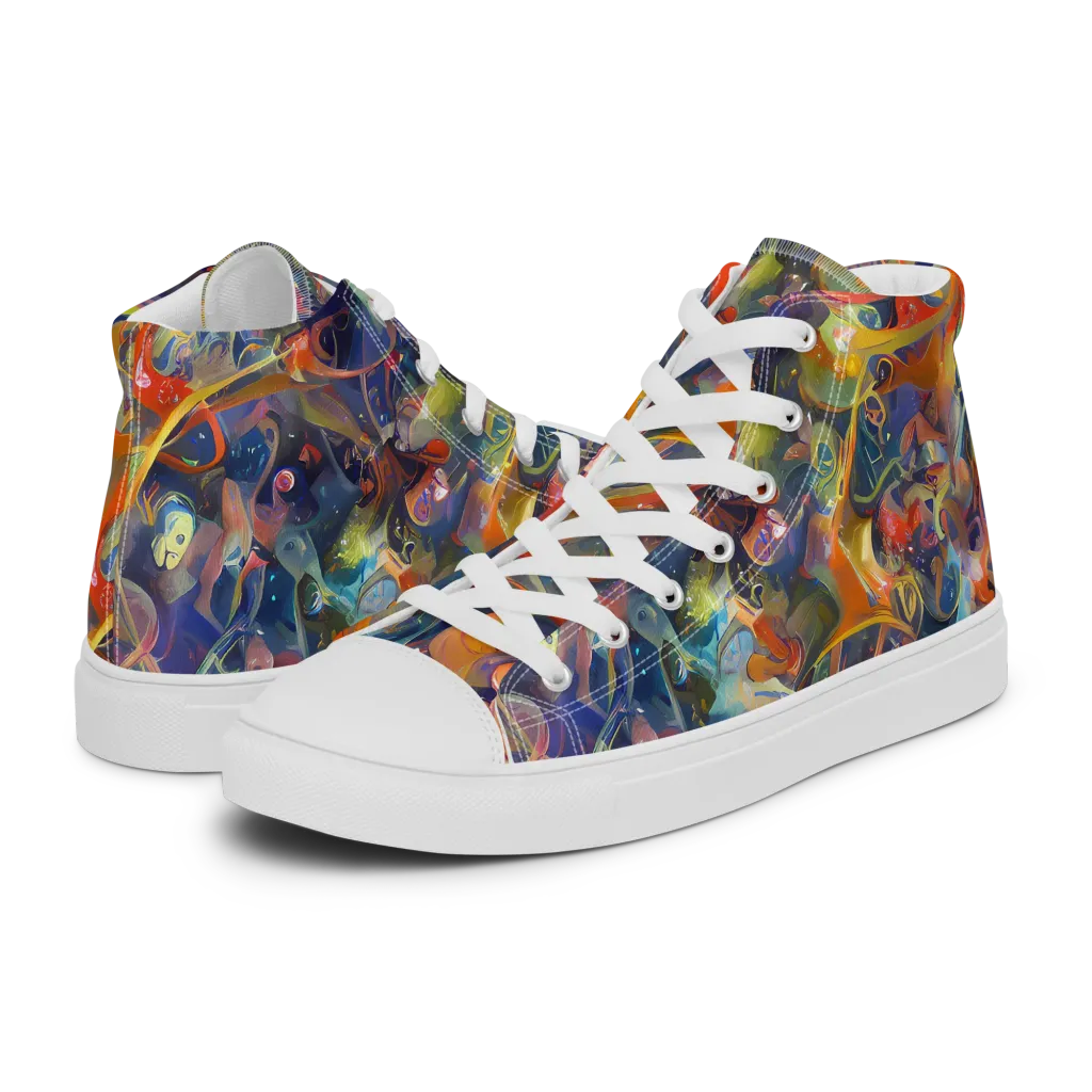 Peter De Seve Cecily Brown on Women's High Top Canvas Shoes — Left