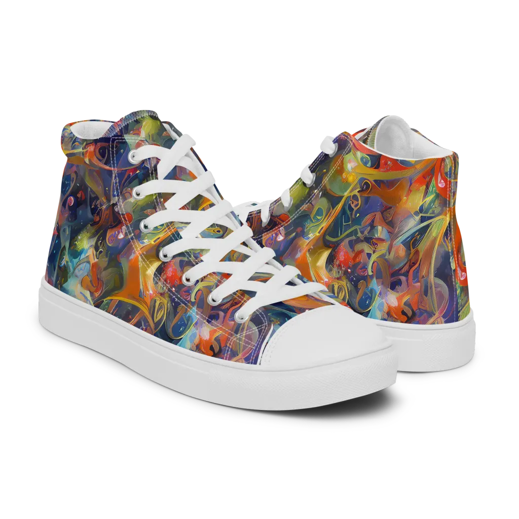 Peter De Seve Cecily Brown on Women's High Top Canvas Shoes — Right