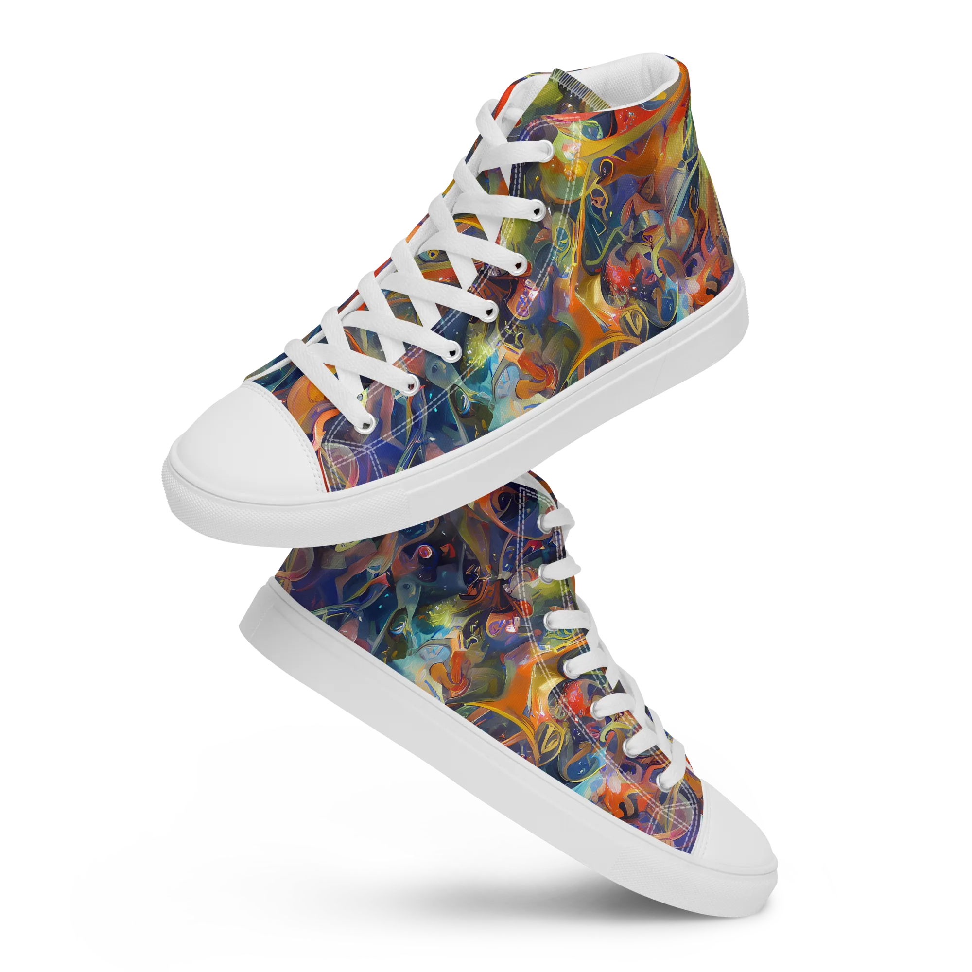 Peter De Seve Cecily Brown on Women's High Top Canvas Shoes — Front