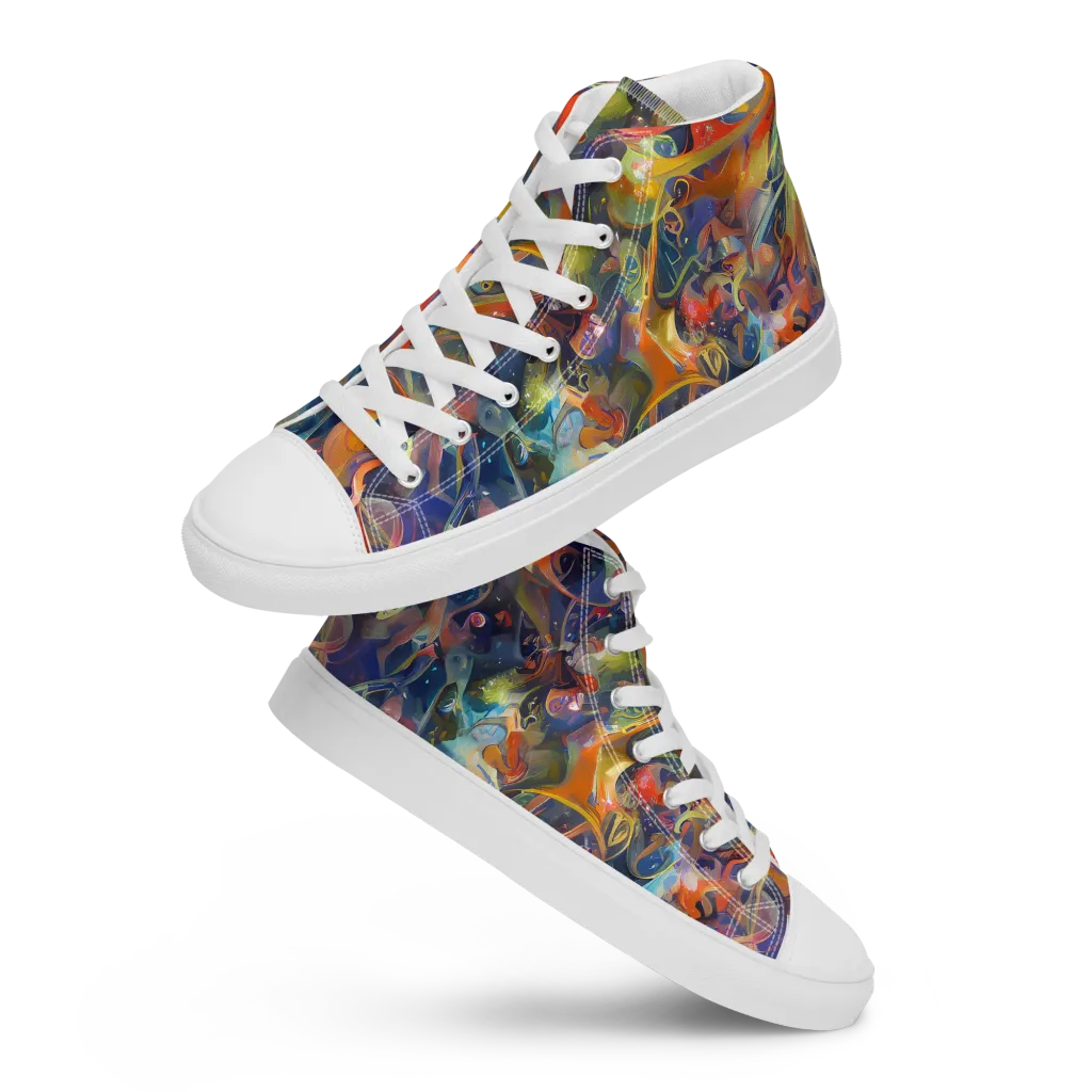 Peter De Seve Cecily Brown on Women's High Top Canvas Shoes — Front