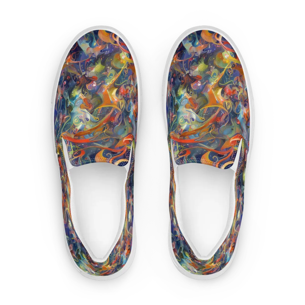 Peter De Seve Cecily Brown on Men's Slip-On Canvas Shoes — Front