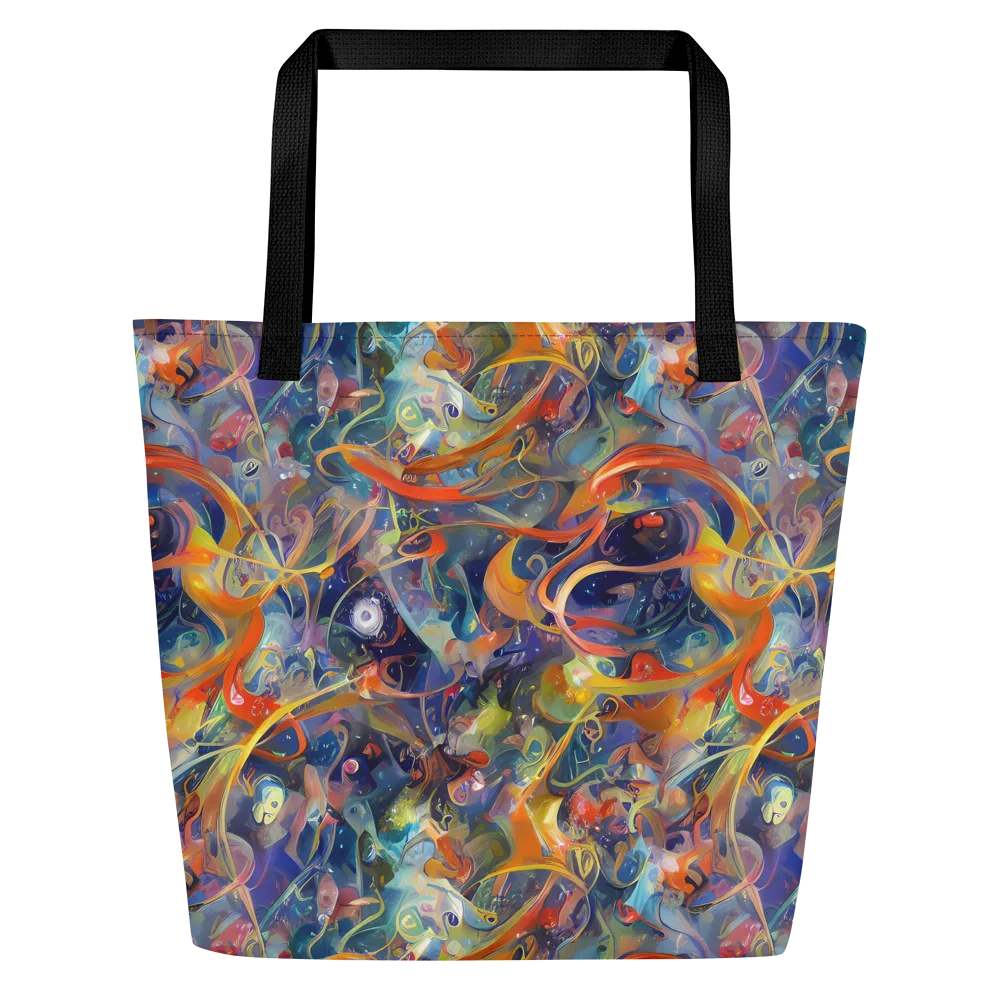 Peter De Seve Cecily Brown on Large Tote Bag W/ Pocket — Front