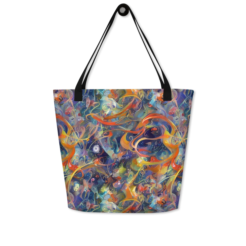 Peter De Seve Cecily Brown on Large Tote Bag W/ Pocket — Front