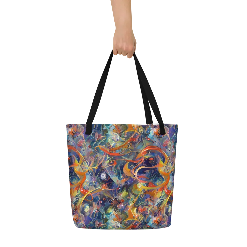 Peter De Seve Cecily Brown on Large Tote Bag W/ Pocket — Front