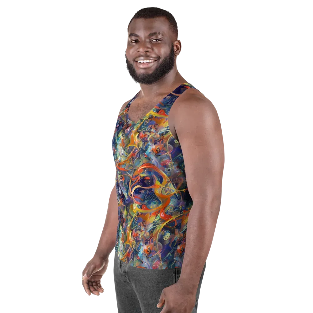 Peter De Seve Cecily Brown on Men's Tank Top — Left Front