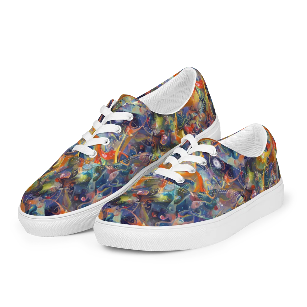 Peter De Seve Cecily Brown on Men's Lace-Up Canvas Shoes — Left Front