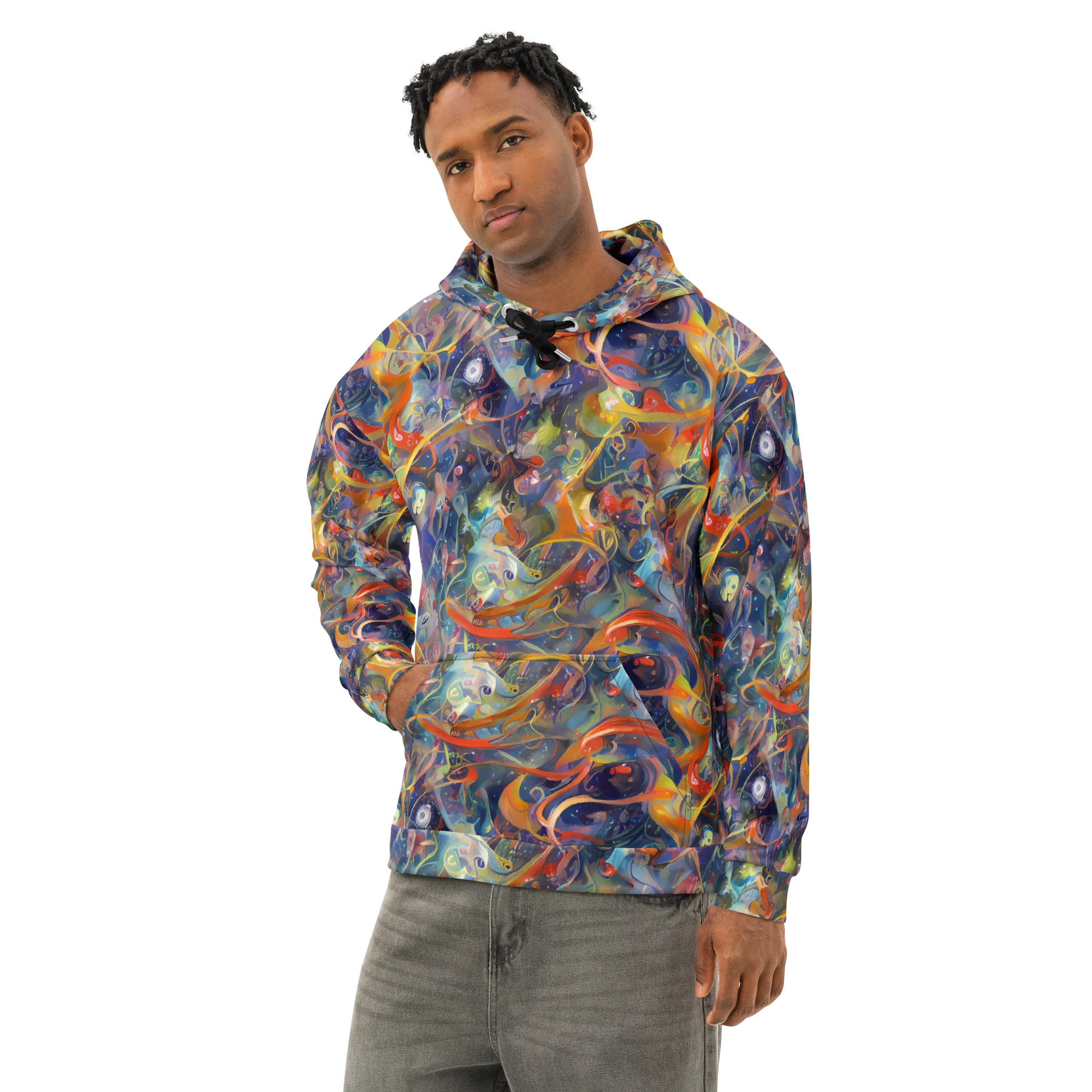 Peter De Seve Cecily Brown on Cotton Hoodie — Left Front