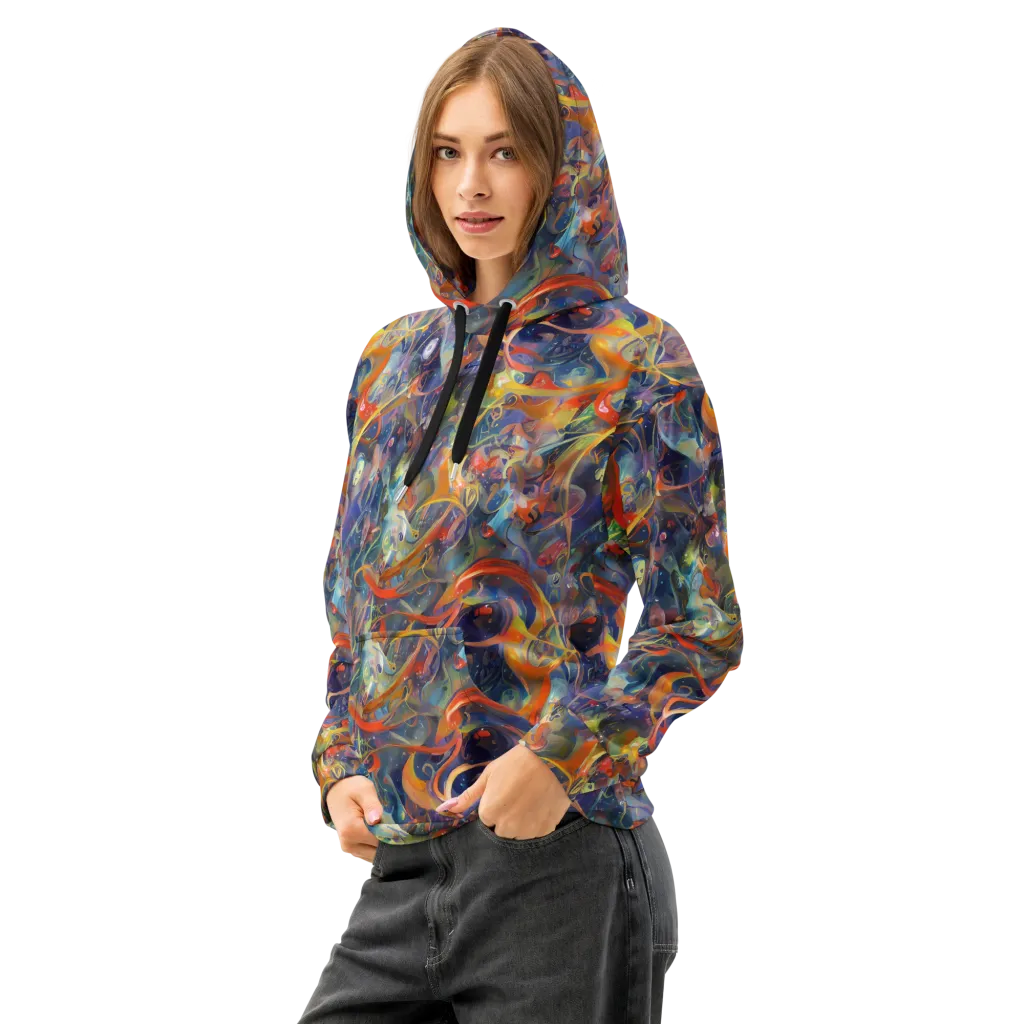 Peter De Seve Cecily Brown on Cotton Hoodie — Left Front