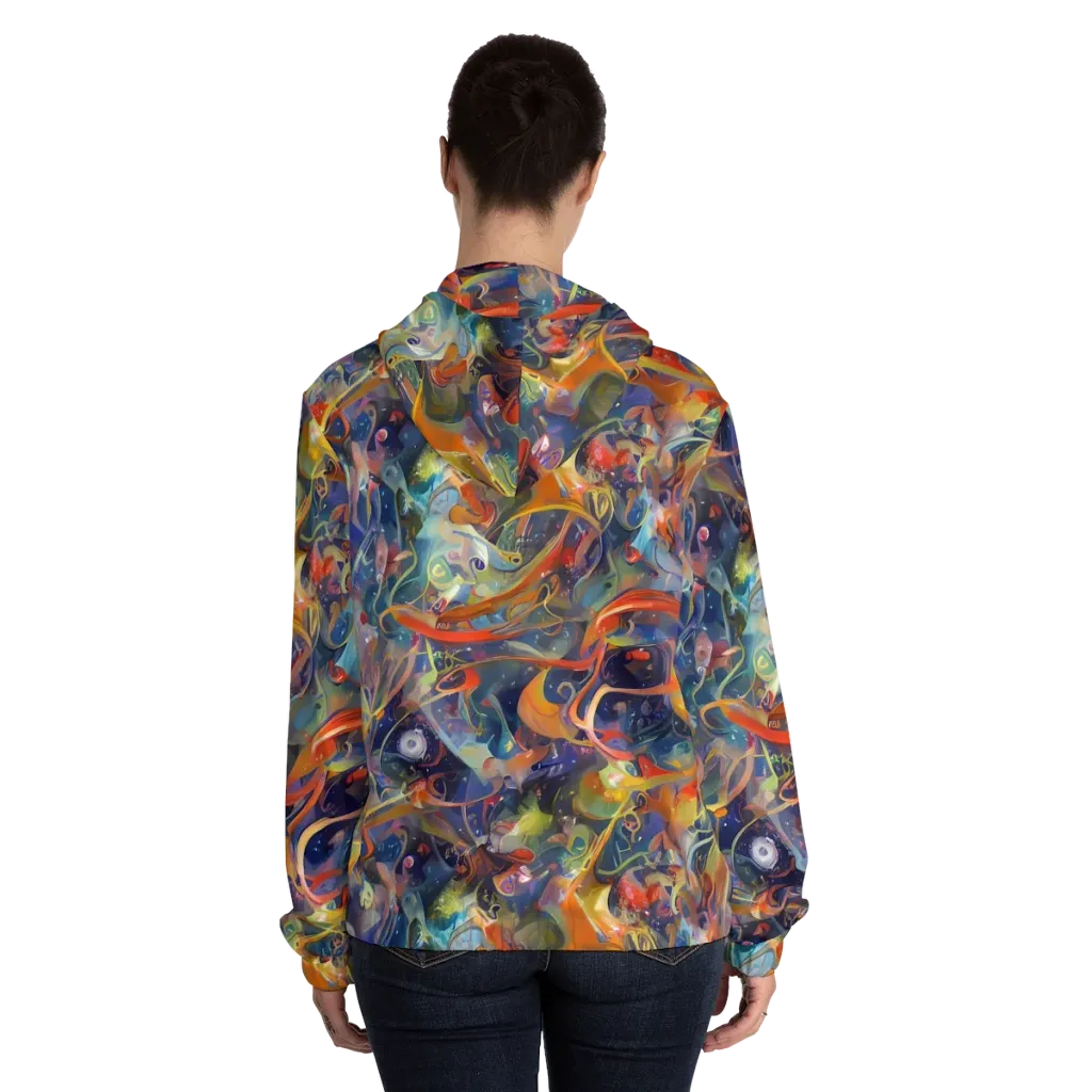 Peter De Seve Cecily Brown on Women's Full-Zip Hoodie — Back On Person