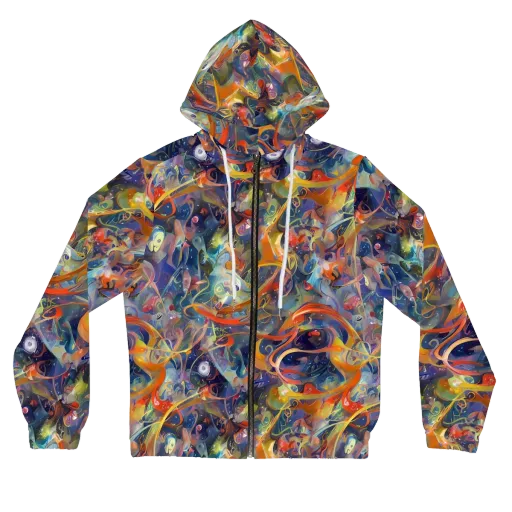 Peter De Seve Cecily Brown on a Women's Full-Zip Hoodie