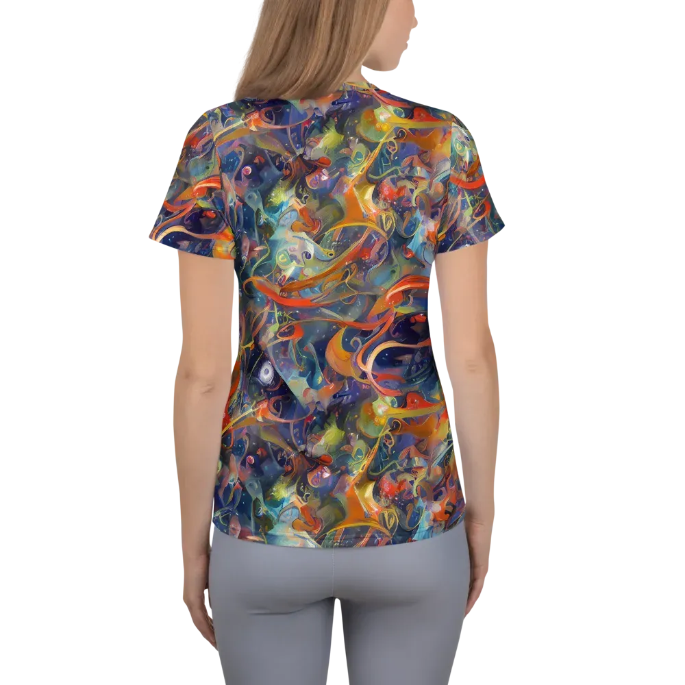 Peter De Seve Cecily Brown on Women's Athletic T-Shirt — Back