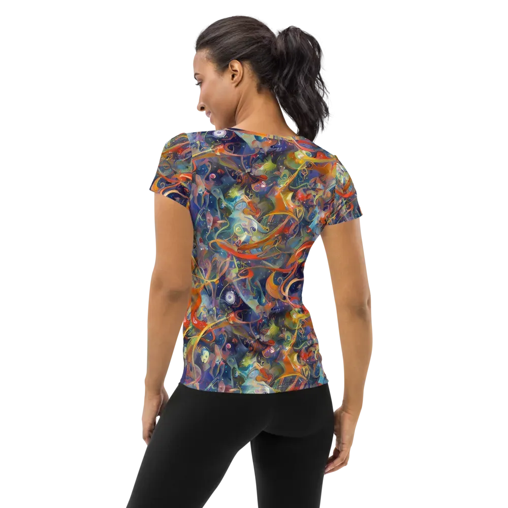 Peter De Seve Cecily Brown on Women's Athletic T-Shirt — Back