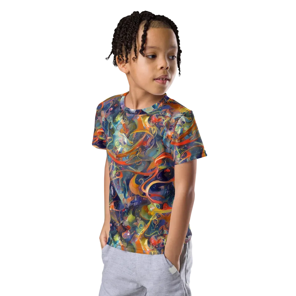 Peter De Seve Cecily Brown on Kids Crew Neck T-Shirt — Left Front