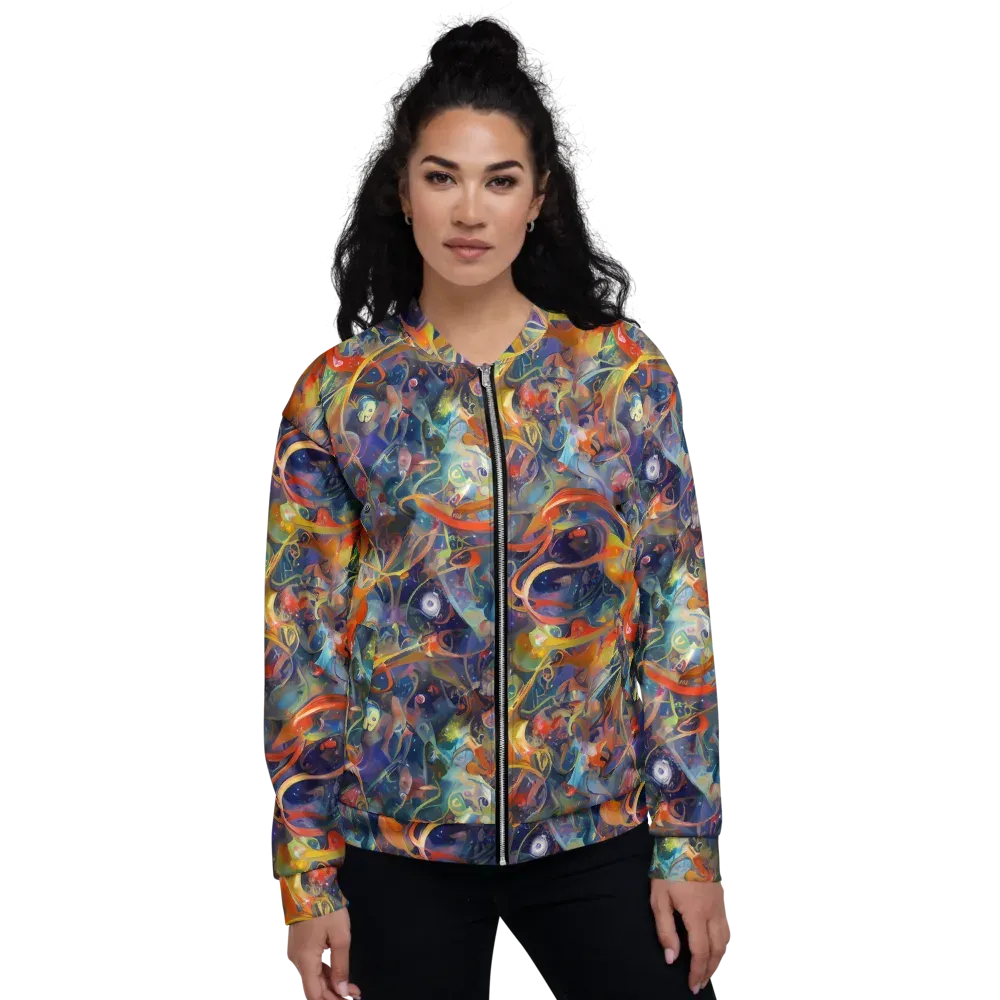 Peter De Seve Cecily Brown on Bomber Jacket — Front