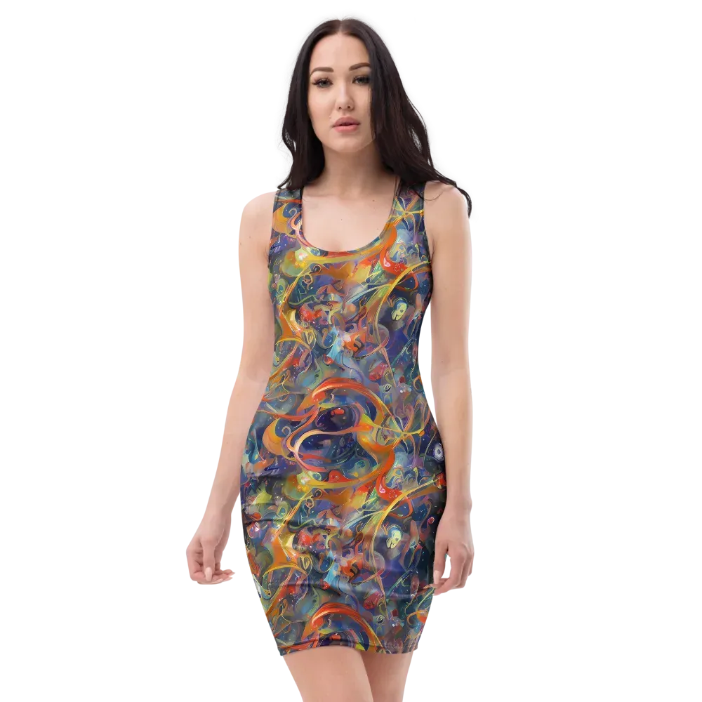 Peter De Seve Cecily Brown on Bodycon Dress — Front