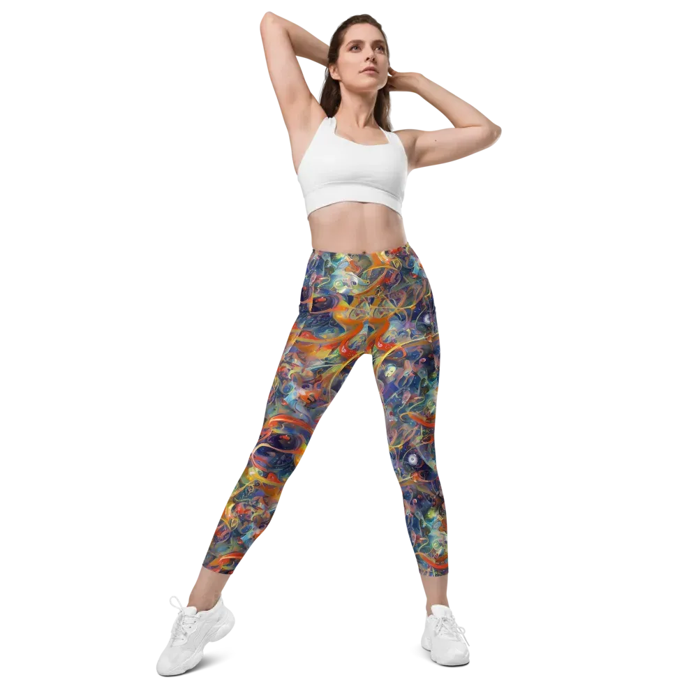 Peter De Seve Cecily Brown on Leggings with Pockets — Front