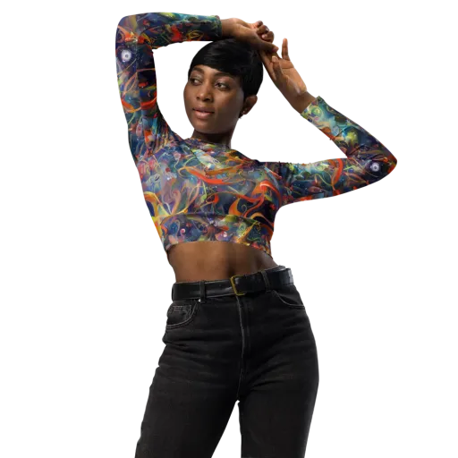 Peter De Seve Cecily Brown on a Long Sleeve Crop Top