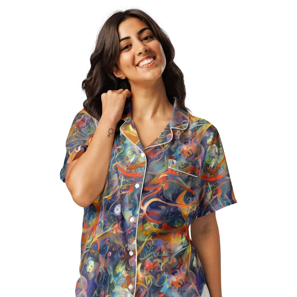Peter De Seve Cecily Brown on Women's Short Sleeve Pajama Top — Front