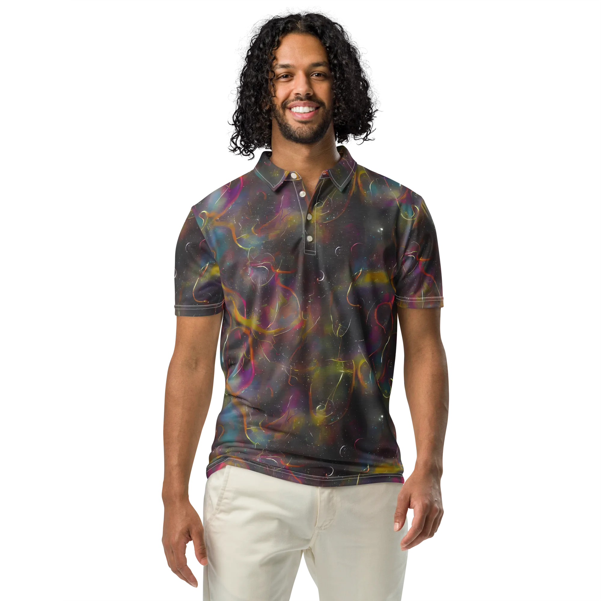 Chromalush on Men's Slim Fit Polo Shirt — Front