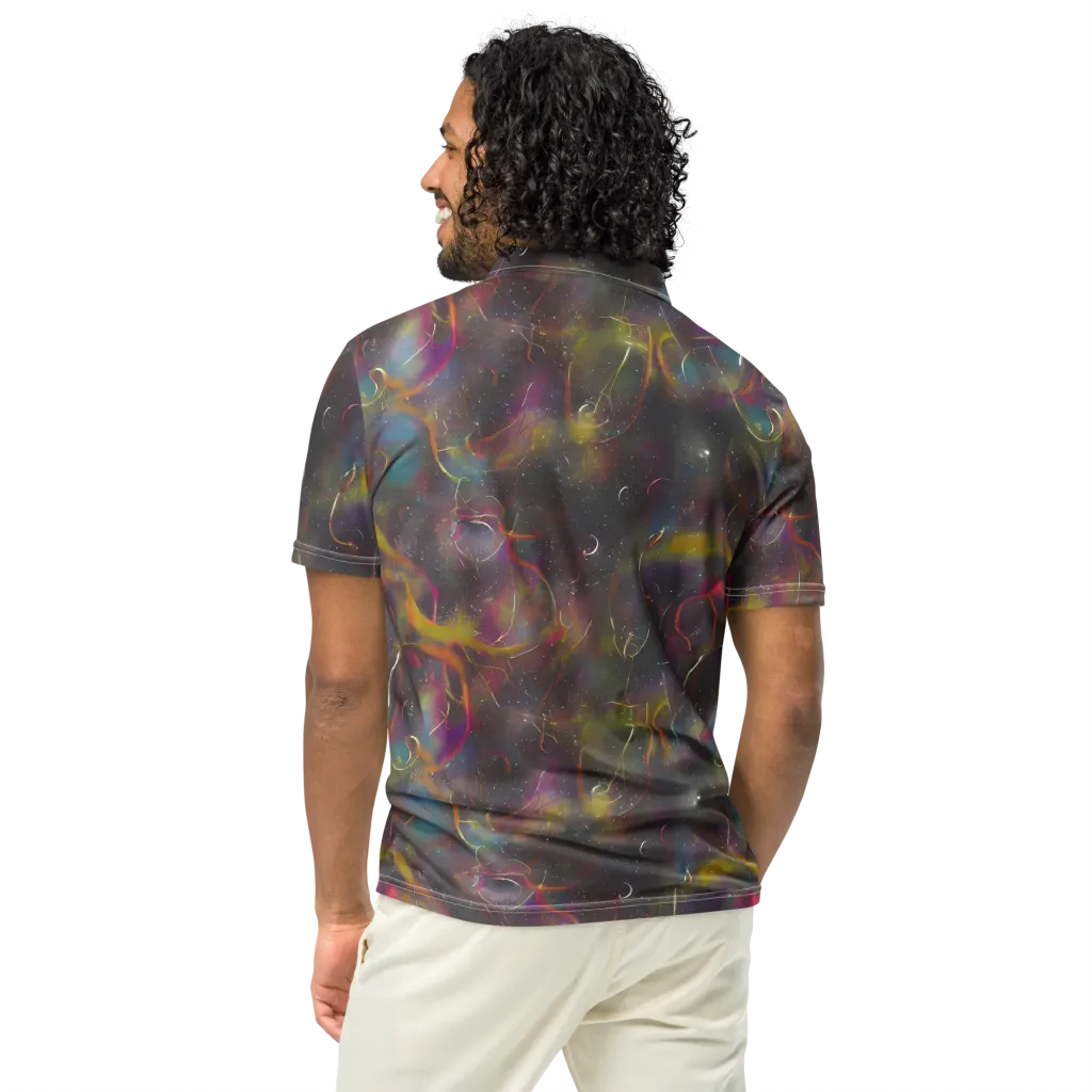 Chromalush on Men's Slim Fit Polo Shirt — Back