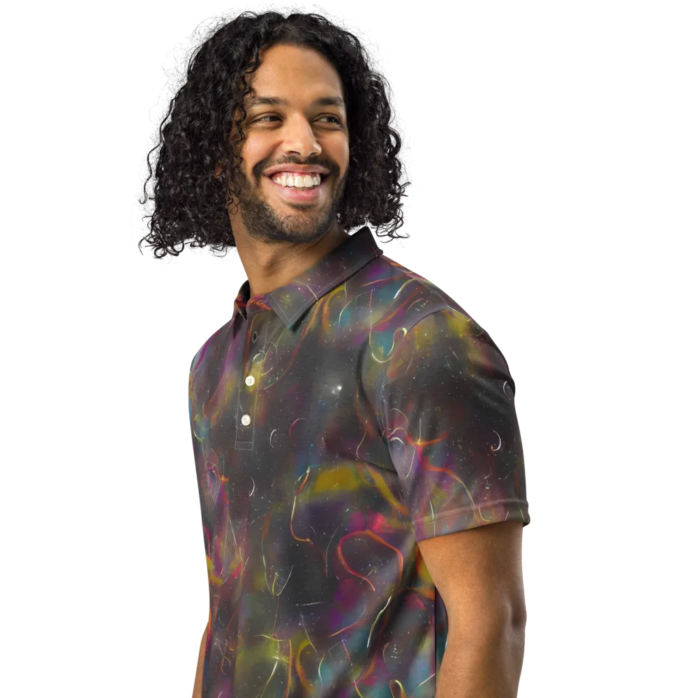Chromalush on Men's Slim Fit Polo Shirt — Left Front