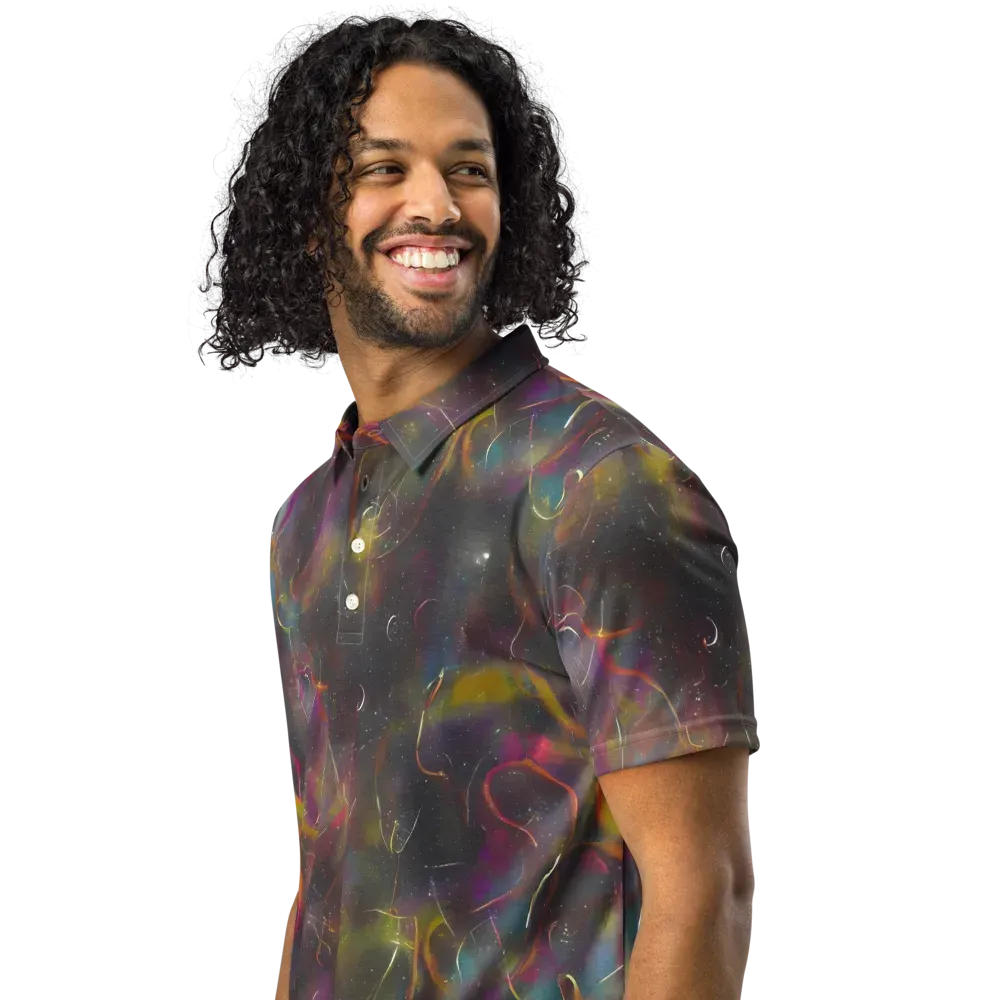 Chromalush on Men's Slim Fit Polo Shirt — Left Front