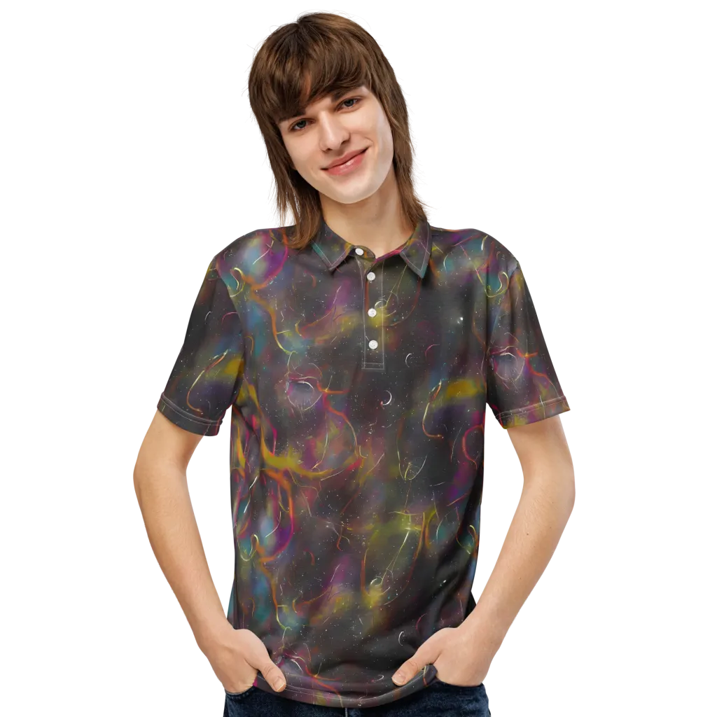 Chromalush on Men's Slim Fit Polo Shirt — Front