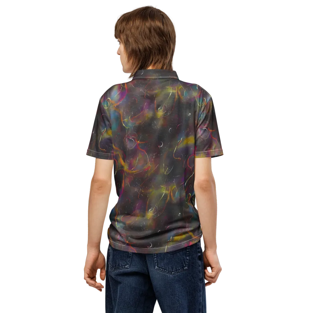 Chromalush on Men's Slim Fit Polo Shirt — Back