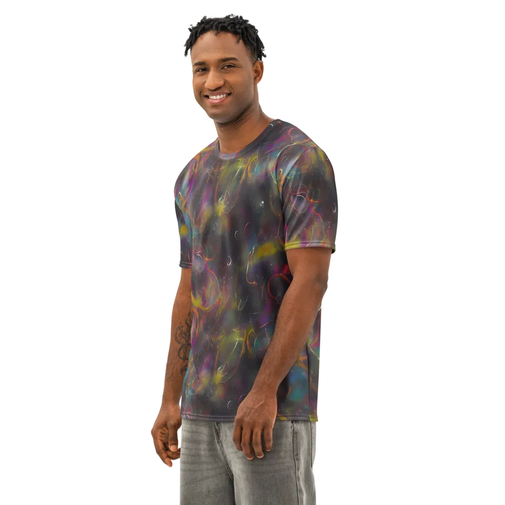 Chromalush on Men's Cotton Crew Neck T-Shirt — Left Front