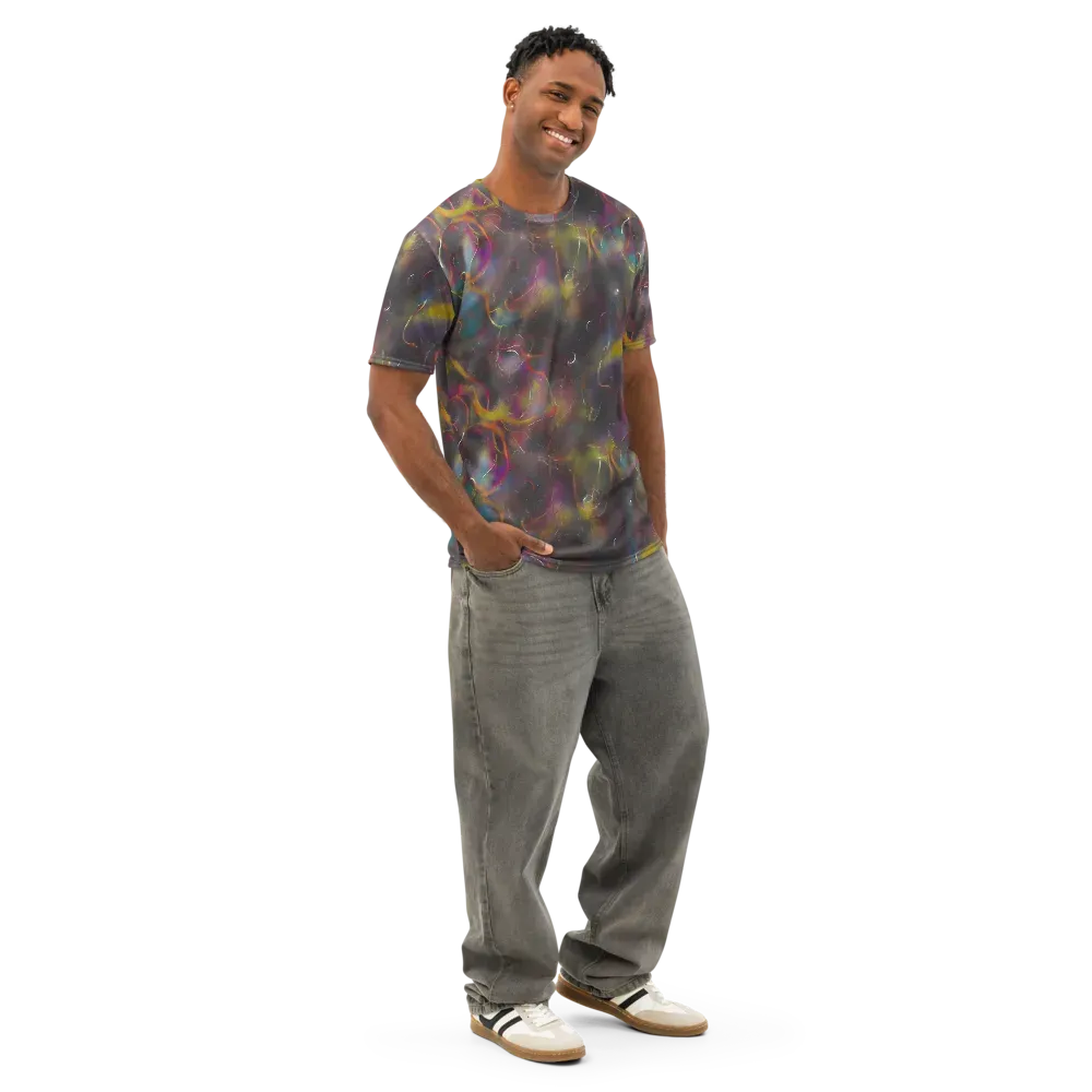 Chromalush on Men's Cotton Crew Neck T-Shirt — Right Front