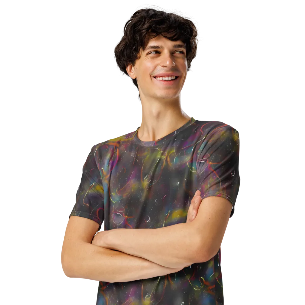Chromalush on Men's Crew Neck T-Shirt — Left Front