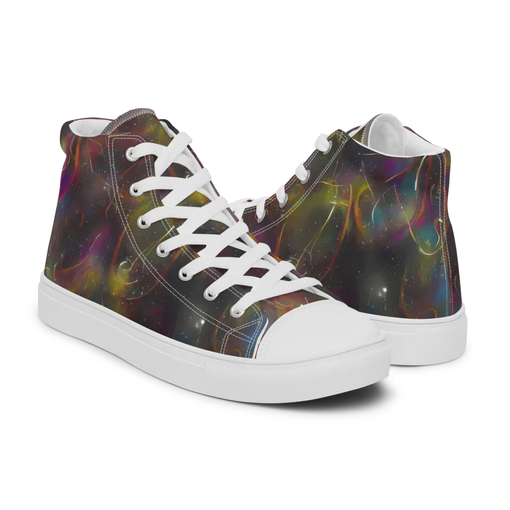 Chromalush on Men's High Top Canvas Shoes — Right